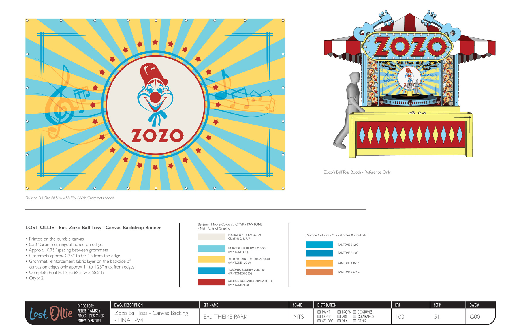 26 Lost Ollie 'Dreamland Amusement Park' Zozo's Ball Toss Booth Location Install Gfx For Booth