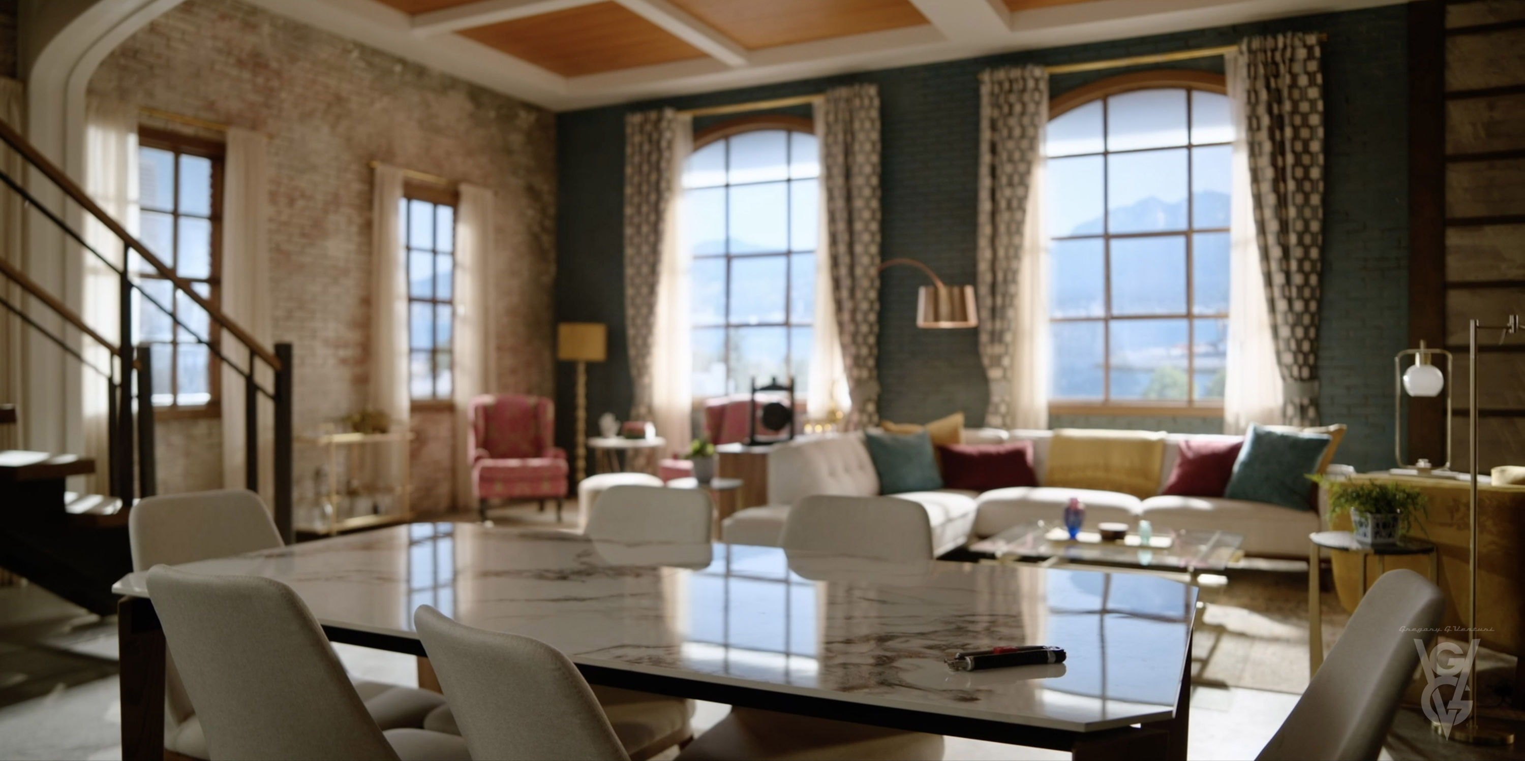 74 - Wild Cards S2 - "Max's loft" stage set - screen still